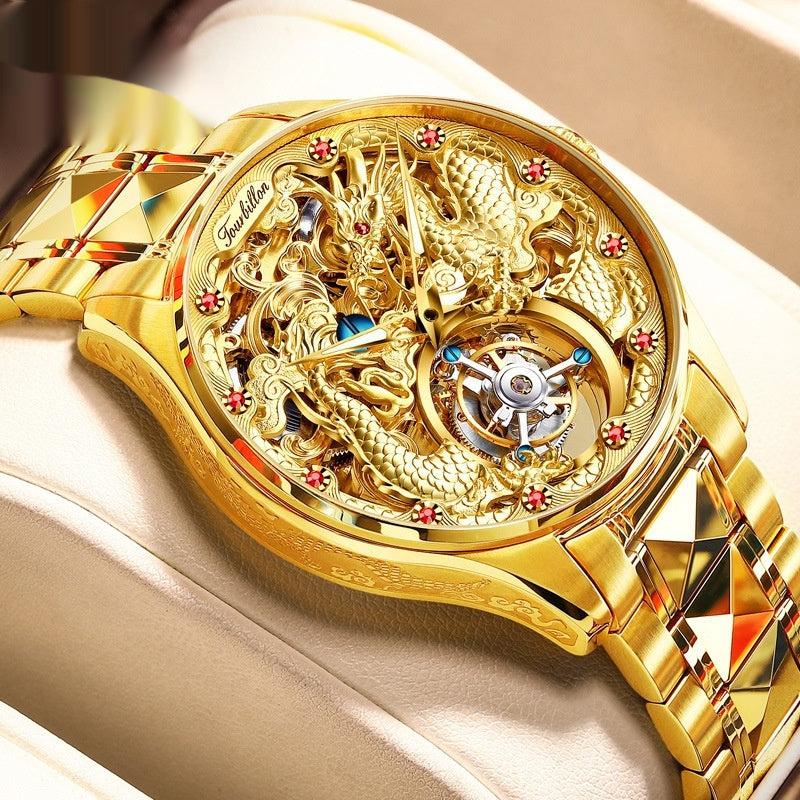The Golden Tourbillon in Steel Gold — luxury mechanical watch by Timeless Co.