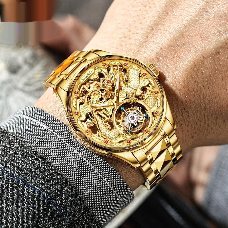 The Golden Tourbillon luxury mechanical tourbillon watch by Timeless Co.