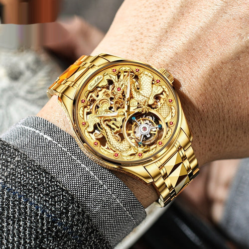The Golden Tourbillon luxury mechanical tourbillon watch by Timeless Co.
